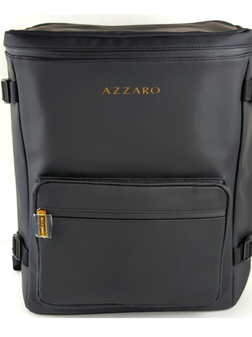 Azzaro Men's Black Backpack - Urban Travel & Work Pack